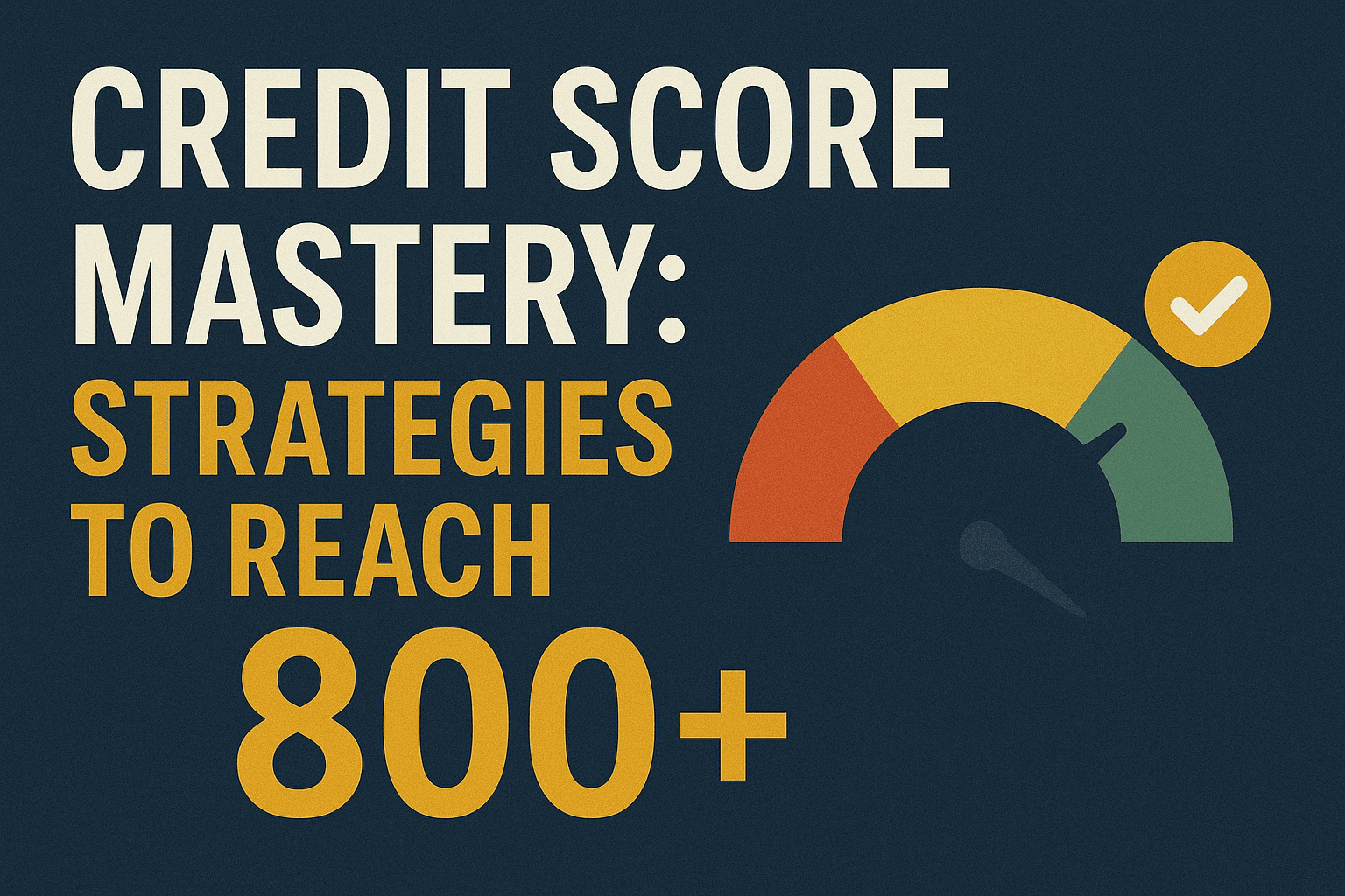 Credit Score Mastery: Strategies to Reach 800+